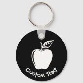 White Apple Sleutelhanger (Voorkant)