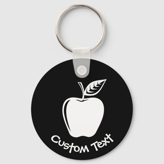 White Apple Sleutelhanger (Voorkant)