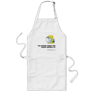 White Apron Lang Schort