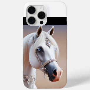 White Arabian Horse iPhone 15 Pro Max Hoesje