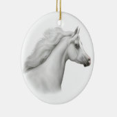 White Arabian Horse Ornament (Rechts)