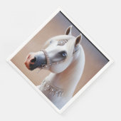 White Arabian Horse Servet (Hoek)