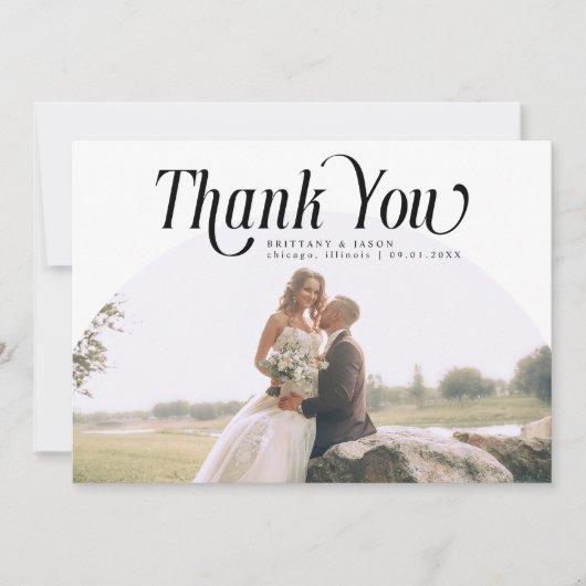 White Arch Wedding Bedankt (Voorkant)