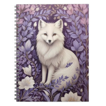 White Arctic Fox Lavendel William Morris Flowers