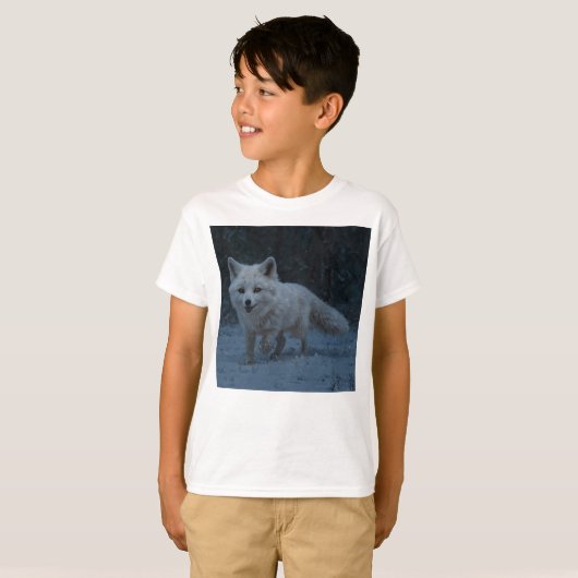 White Arctic Fox T-shirt (Voorkant volledig)