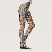 White Arctic Wolf Wildlife ontwerp Leggings (Rechts)