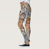 White Arctic Wolf Wildlife ontwerp Leggings (Links)