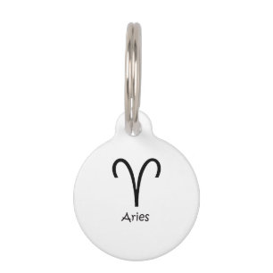 White Aries Zodiac March 21 - April 19 Astrology Huisdierpenning