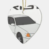 White Aristoo Keramisch Ornament (Links)