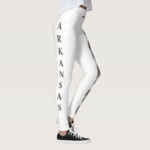White Arkansas State Flower Apple Blossom Leggings