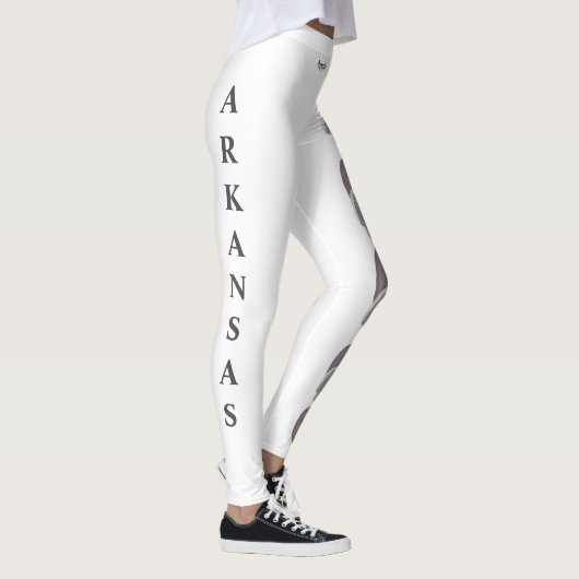 White Arkansas State Flower Apple Blossom Leggings (Rechts)