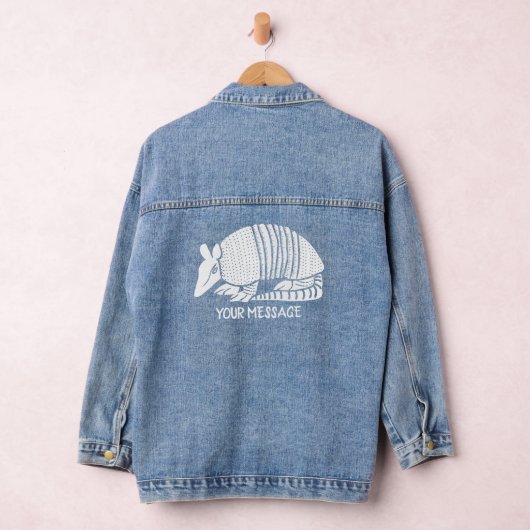 White Armadillo Specialized Graphic Denim Jacket (Hangar)