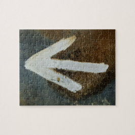 White Arrow foto Puzzle Legpuzzel