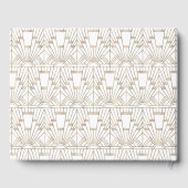 White Art Deco Great Gatsby 1920s Style Wedding Gastenboek (Achterkant)