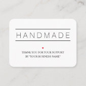 White Artisan Biz Modern Design QR & Social Visitekaartje (Voorkant)