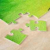 White Arum Lily waterverf tropische florale bloedi Legpuzzel (Zijkant)