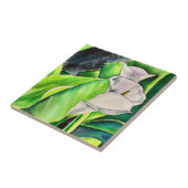 White Arum Lily waterverf tropische florale bloedi Tegeltje (Zijkant)