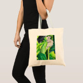 White Arum Lily waterverf tropische florale bloedi Tote Bag (Voorkant (product))