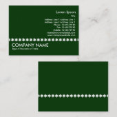 White Asterisk Line - Donkergroen Visitekaartje (Voorkant / Achterkant)