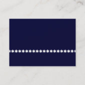 White Asterisk Line - Navy Blue Visitekaartje (Achterkant)
