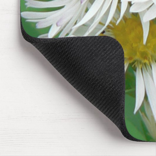 White Asters Mousepad Muismat (Hoek)