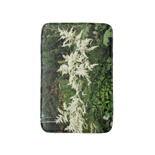 White Astilbe Gloriosa Daisies Badmat (Voorkant Verticaal)