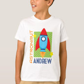 White Astronaut Naam Space Rocket Party Shirt