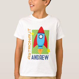 White Astronaut Naam Space Rocket Party Shirt