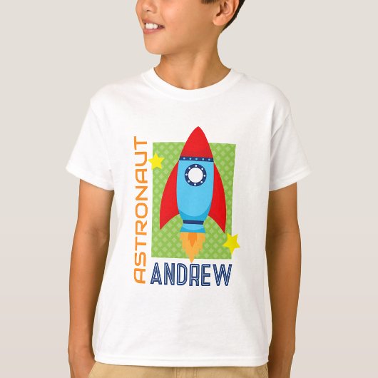White Astronaut Naam Space Rocket Party Shirt