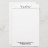 White Attorney bij Law Uitstekend Traditioneel Een Briefpapier (Voorkant / Achterkant)