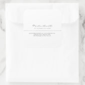 White Attorney bij Law Uitstekend Traditioneel Een Vierkante Sticker (Tas)