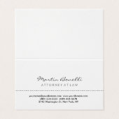 White Attorney bij Law Uitstekend Traditioneel Een Visitekaartje (Buitenkant ongevouwen)