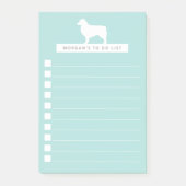 White Aussie | Aangepast om lijst te doen | Aqua Post-it® Notes (Voorkant)