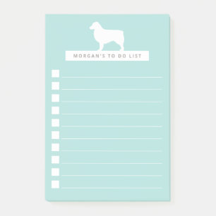 White Aussie Aangepast om lijst te doen Aqua Post-it® Notes