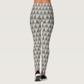 White Awareness Ribbon Angel Custom Words Leggings (Achterkant)