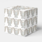 White Awareness Ribbon Angel Party Favor Boxes Bedankdoosjes (Achterkant)