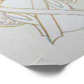 White Awareness Ribbon Angel Poster Art Print (Hoek)