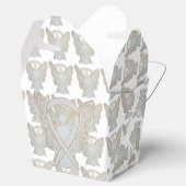 White Awareness Ribbon Angel trekt pleisters uit Bedankdoosjes (Geopend)