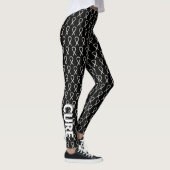 White Awareness Ribbon Hope & Cure Custom Leggings (Rechts)