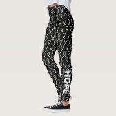 White Awareness Ribbon Hope & Cure Custom Leggings (Links)