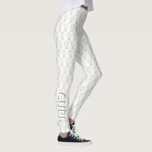 White Awareness Ribbon Hope & Cure Custom Leggings (Rechts)
