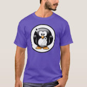 White Awareness Ribbon Penguin T-shirt (Voorkant)