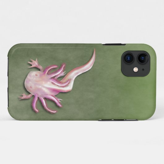 White Axolotl "Walking Fish" Art Case-Mate iPhone Case (Achterkant (horizontaal))