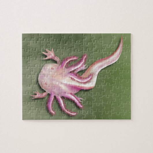 White Axolotl "Walking Fish" Art Legpuzzel (Horizontaal)