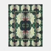 White Azalea Flower Abstract Pattern Fleece Deken (Voorkant)