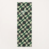 White Azalea Flower Abstract Pattern Personalized Yogamat (Voorkant)