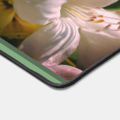 White Azalea Flower Blossom Bud Personalized Bureaumat (Hoek)