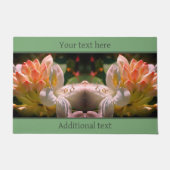 White Azalea Flower Blossom Bud Personalized Deurmat (Voorkant)