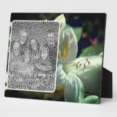 White Azalea Flower Creëer Uw eigen foto Fotoplaat (Zijkant)