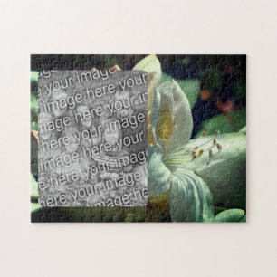 White Azalea Flower Lijst Uw foto toevoegen Legpuzzel